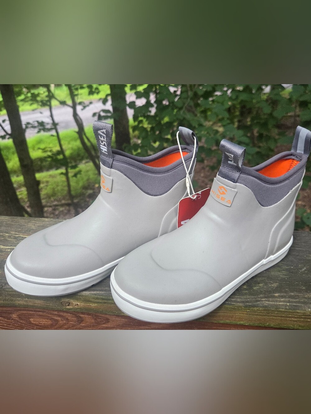 HISEA Childs Deck Boots, Grey, Size 4